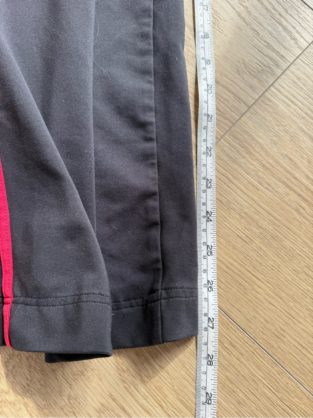 Adidas Clima365 Y2K Black Red 3 Stripe Wide Leg Track Pants Women’s L - Picture 6 of 7